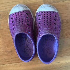 Purple Sparkle native shoes